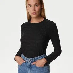 Relaxed Fit Round-Neck Top-image-16