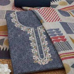 Women Embroidered 3-Piece Unstitched Dress Material-image-48