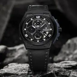 Men Round Dial Chronograph Watch -35