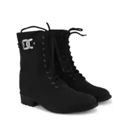 Ankle-Length Lace-Up Boots-image-41