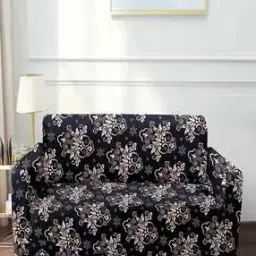 Floral Print 2-Seater Sofa Cover-image-6