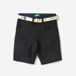 Mid-Rise Shorts with Detachable Belt-image-17