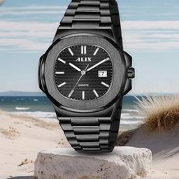 Men Analogue Watch with Stainless Steel Strap-AL3052-BB-52