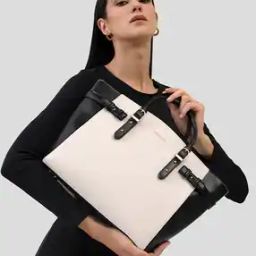 Colour Block Tote Bag-image-29