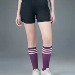Women Mid-Rise Shorts with Elasticated Waist-picture-16