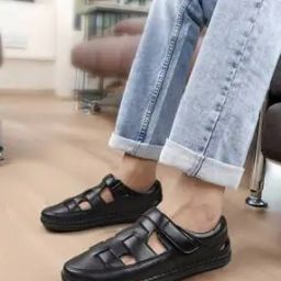 Men Slip-On Shoe Sandals with Velcro-Strap-image-31