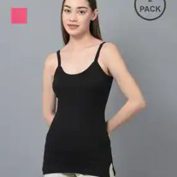 Pack of 2 Scoop-Neck Camisoles-image-124