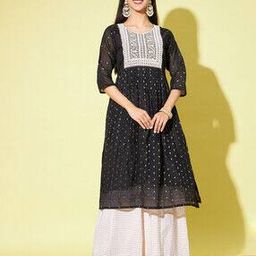 Embroidered Straight Kurta-image-20