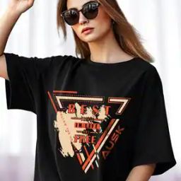 Women Graphic Printed Oversized Fit T-Shirt-image-4