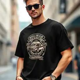 Men Graphic Loose Fit T-shirt-image-37