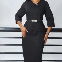 Women Bodycon Dress with Bracelet Sleeves-image-4