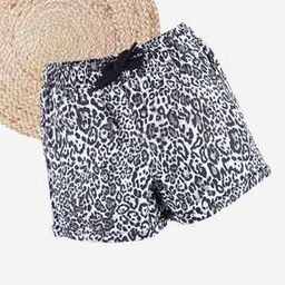 Regular Fit Leopard Print Hot Pants with Drawstrings Waist-image-26