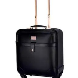 VACANZA Vegan Leather Laptop Roller Case Unisex - S-17