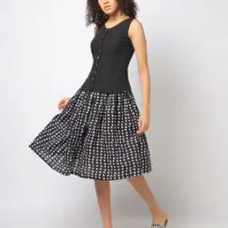 Women Polka-Dot Regular Fit Flared Skirt-16