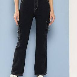 Girls Straight Jeans with 5-Pocket Styling -image-99