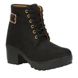Women Ankle-Length Boots with Suede Upper-picture-9