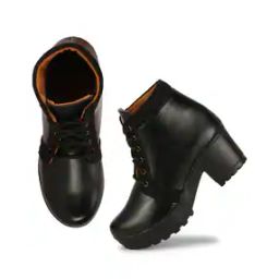Women Ankle-Length Boots with Lace Fastening-image-91