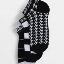 Pack Of 3 Printed Ankle-Length Socks-23