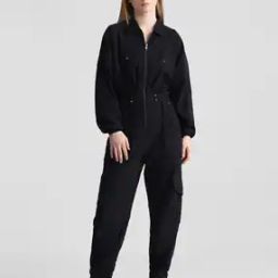 Jumpsuit with Cuffed Sleeves-image-35