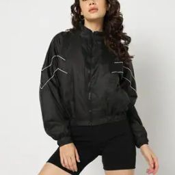 Women Regular Fit Biker Jacket-image-52