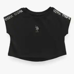Girls Logo Print Regular Fit Round-Neck T-Shirt-35