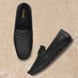 Round-Toe Slip-On Loafers with Metal Accent-picture-18
