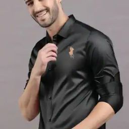 Men Embroidery Regular Fit Shirt-image-8