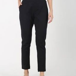 Solid Flat-Front Pants-image-43