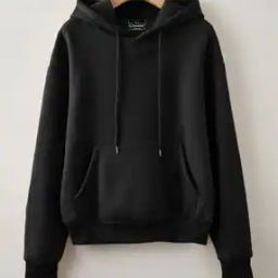 Men Solid Hoodie-image-4