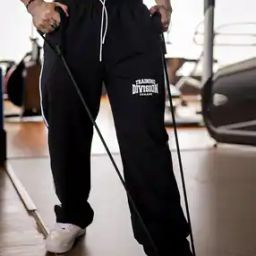 Men Straight Track Pants with Drawstring-picture-17