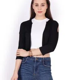 Open-Front Crop Shrug-image-28