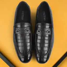 Men Formal Slip-On Shoes with Metal Accent-image-47
