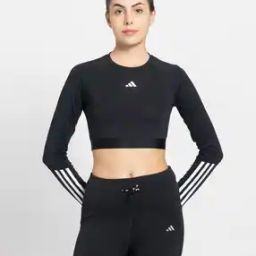 Hyperglam Training Crop Relaxed Fit Crew-Neck T-Shirt-image-17