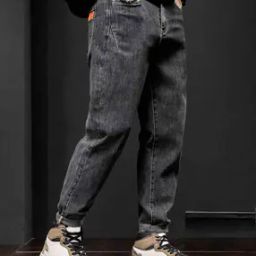 Men Straight Jeans with 5-Pocket Styling-image-60