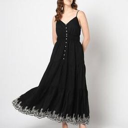 Tiered V-Neck Sleeveless Maxi Dress-image-27