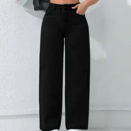 Women High Rise Straight Jeans-image-28