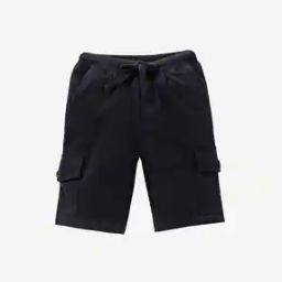 Cargo Shorts with Rib Waist band-image-62