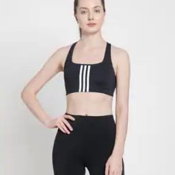 Pwi Medium-Support 3-Strped Training Bra-image-6
