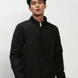 Slim Fit Bomber Jacket with Insert Pockets-image-15