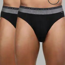 Pack of 2 Briefs with Typographic Waistband-image-36