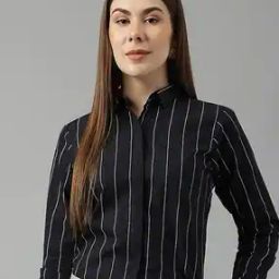 hancock Women Cotton Stripes Shirt-picture-2