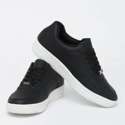 Men Round-Toe Sneakers with Lace Fastening-46