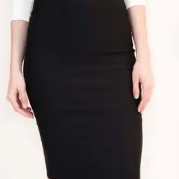 Women Pencil Skirt with Elasticated Waist-image-72