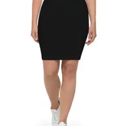 Women A-Line Skirt with Elasticated Waist-image-52