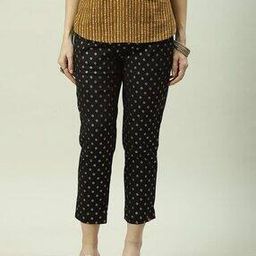 Women Floral Print Straight Fit Pants-picture-23
