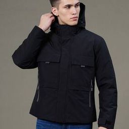 Men Regular Fit Hooded Jacket-picture-47