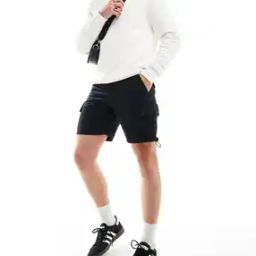 Men Slim Fit Chino Shorts with Insert Pockets-picture-28