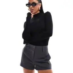 Women Turtleneck Bodysuit with Extended Sleeves-image-2