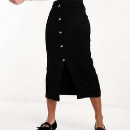 Women Ribbed High-Rise Midi Pencil Skirt-image-42