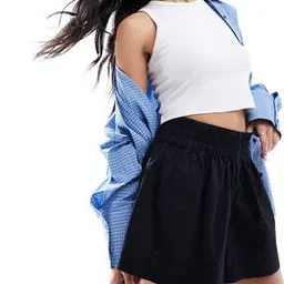 Women Boxer Shorts with Elasticated Waistband-image-1
